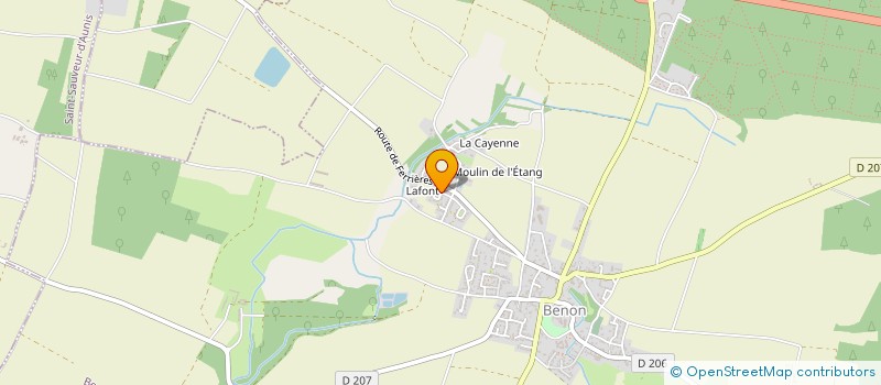 localisation de l'entreprise MONSIEUR FRANCOIS COULOMBIER  BENON