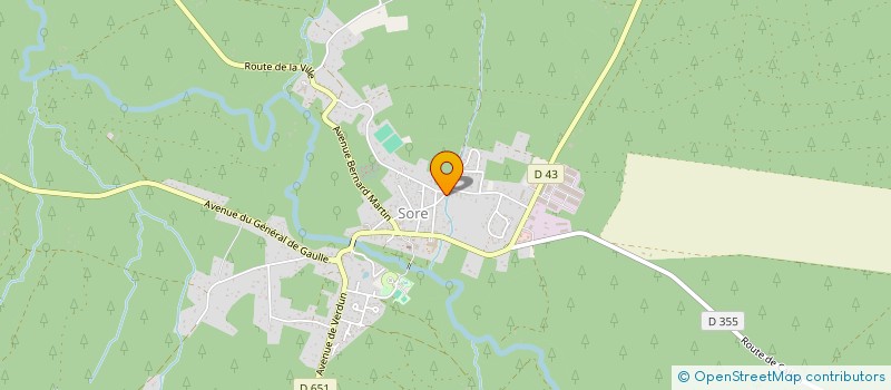 localisation de l'entreprise MONSIEUR FRANCOIS COURBIN  SORE