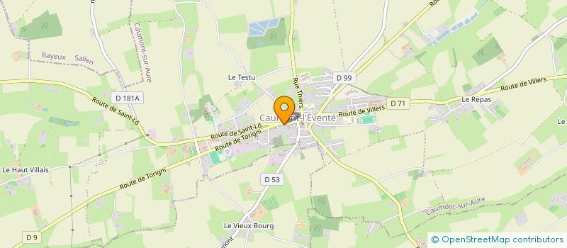 localisation de l'entreprise MONSIEUR FRANCOIS COURSON à CAUMONT-SUR-AURE