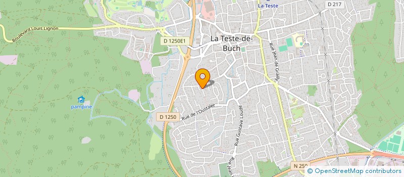 localisation de l'entreprise MONSIEUR FRANCOIS COUSTAUD à LA TESTE-DE-BUCH