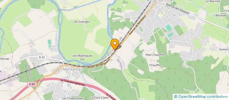 localisation de l'entreprise MONSIEUR FRANCOIS COZ  RAZAC-SUR-L'ISLE