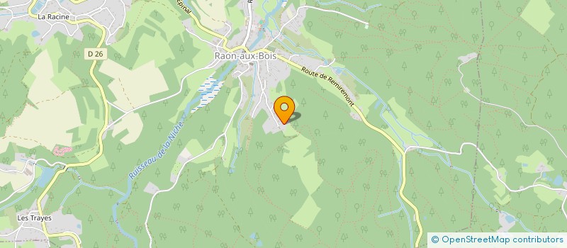 localisation de l'entreprise MONSIEUR FRANCOIS CREUSAT  RAON-AUX-BOIS