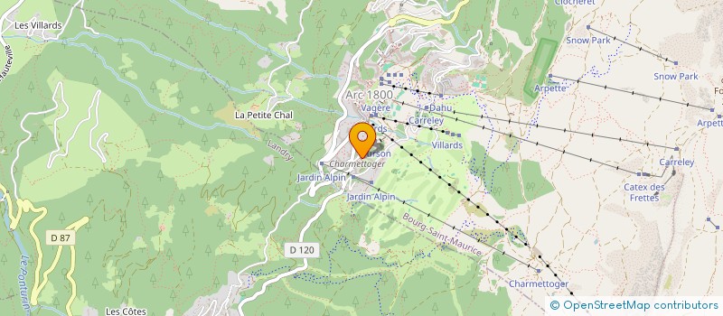 localisation de l'entreprise MONSIEUR FRANCOIS CROS  BOURG-SAINT-MAURICE