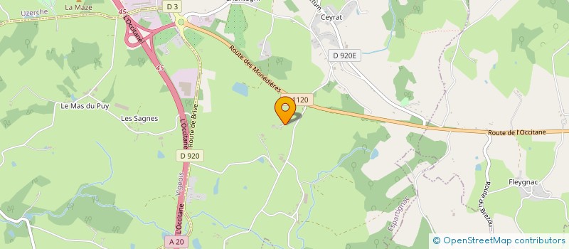 localisation de l'entreprise MONSIEUR FRANCOIS CROUCHET  ESPARTIGNAC