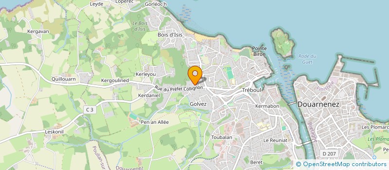 localisation de l'entreprise MONSIEUR FRANCOIS CUADRAT à DOUARNENEZ