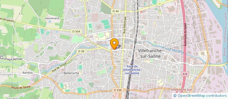 localisation de l'entreprise MONSIEUR FRANCOIS CUILLERET  VILLEFRANCHE-SUR-SAONE