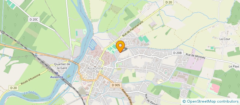 localisation de l'entreprise MONSIEUR FRANCOIS CUNY  AUXONNE