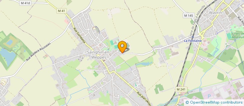 localisation de l'entreprise MONSIEUR FRANCOIS CUVILLIER  SAINGHIN-EN-WEPPES