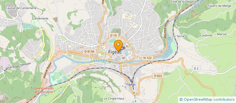 localisation de l'entreprise MONSIEUR FRANCOIS DABLANC  FIGEAC