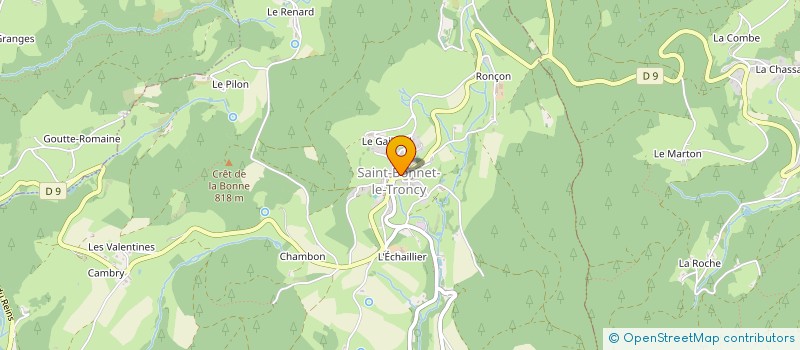 localisation de l'entreprise MONSIEUR FRANCOIS DACHET  SAINT-BONNET-LE-TRONCY