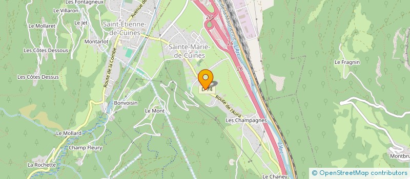 localisation de l'entreprise MONSIEUR FRANCOIS DAMIANI  SAINTE-MARIE-DE-CUINES