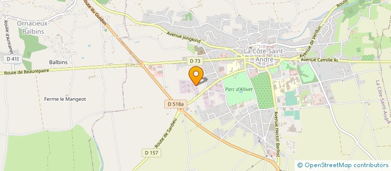 localisation de l'entreprise MONSIEUR FRANCOIS DANNONAY à LA COTE-SAINT-ANDRE