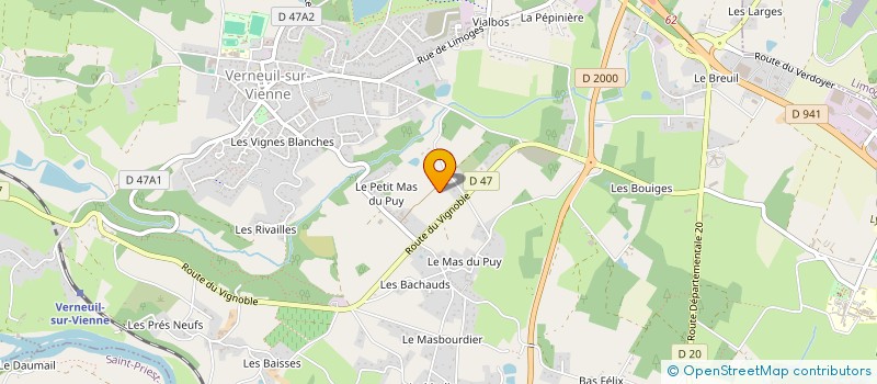 localisation de l'entreprise MONSIEUR FRANCOIS DANY  VERNEUIL-SUR-VIENNE