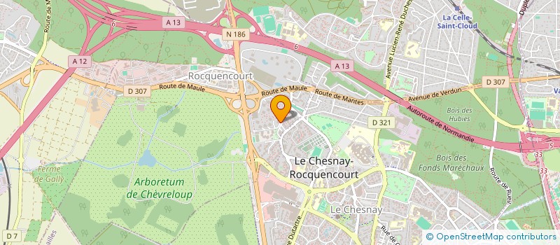 localisation de l'entreprise MONSIEUR FRANCOIS DARDE à LE CHESNAY-ROCQUENCOURT