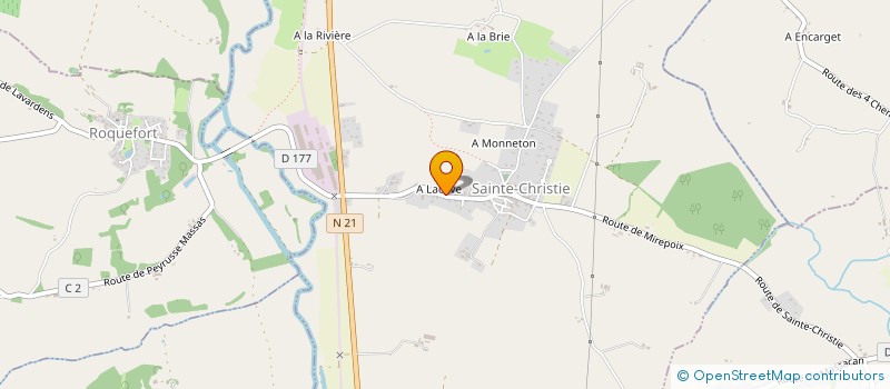 localisation de l'entreprise MONSIEUR FRANCOIS DARRE  PRECHAC