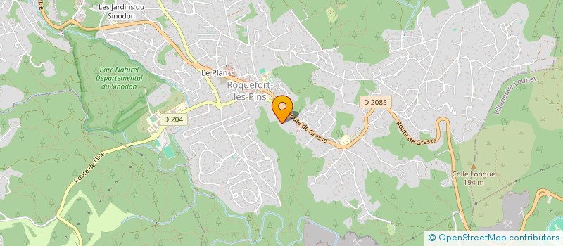 localisation de l'entreprise MONSIEUR FRANCOIS DAURAU  ROQUEFORT-LES-PINS