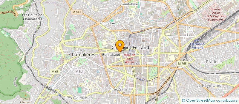 localisation de l'entreprise MONSIEUR FRANCOIS DAVID  CLERMONT-FERRAND