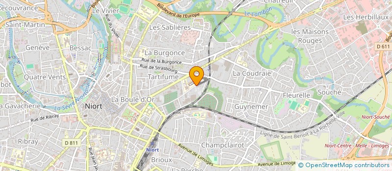 localisation de l'entreprise MONSIEUR FRANCOIS DAVID  NIORT