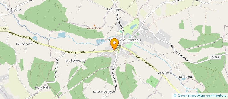 localisation de l'entreprise MONSIEUR FRANCOIS DAVID  BLANGY-LE-CHATEAU