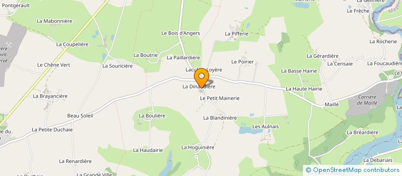 localisation de l'entreprise MONSIEUR FRANCOIS DAVID  SAINT-M'HERVE