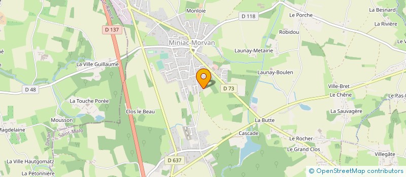 localisation de l'entreprise MONSIEUR FRANCOIS DAVY  MINIAC-MORVAN