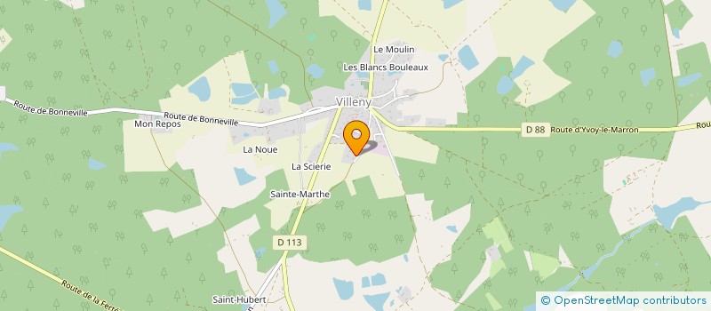 localisation de l'entreprise MONSIEUR FRANCOIS DE CHAUVELIN  VILLENY