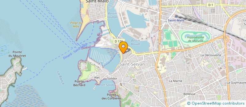 localisation de l'entreprise MONSIEUR FRANCOIS DE DARAN  SAINT-MALO