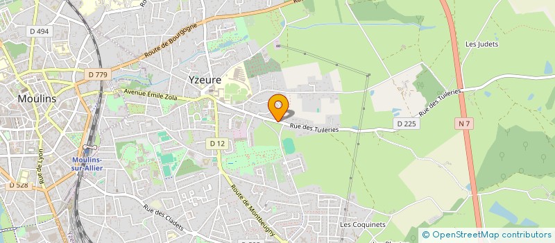 localisation de l'entreprise MONSIEUR FRANCOIS DE GENTIL BAICHIS  YZEURE