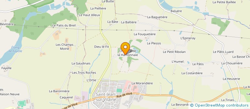 localisation de l'entreprise MONSIEUR FRANCOIS DE LANGLE  SAINT-JEAN-SUR-VILAINE