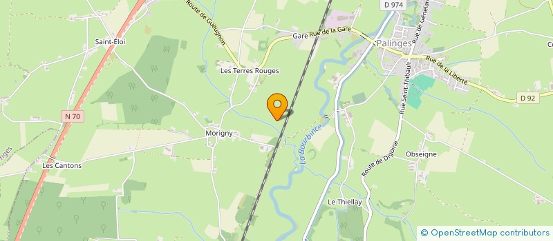 localisation de l'entreprise MONSIEUR FRANCOIS DE LAUNAY  PALINGES