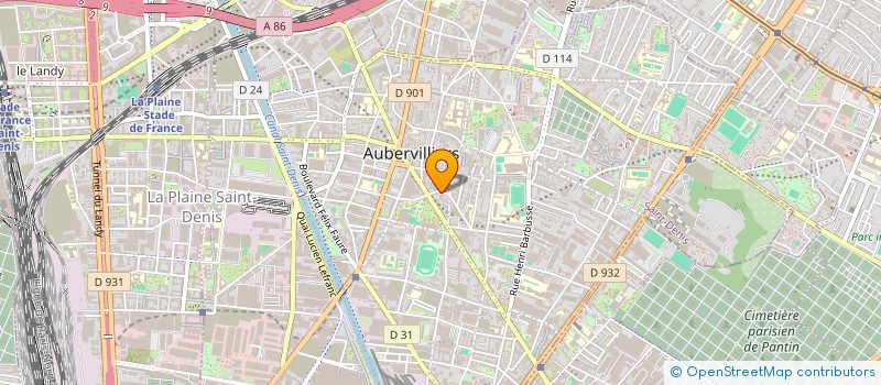 localisation de l'entreprise MONSIEUR FRANCOIS DE MILLEVILLE à AUBERVILLIERS