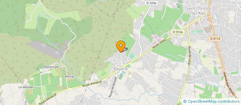 localisation de l'entreprise MONSIEUR FRANCOIS DE PIERRE DE BERNIS CALVI  BOISSET-ET-GAUJAC