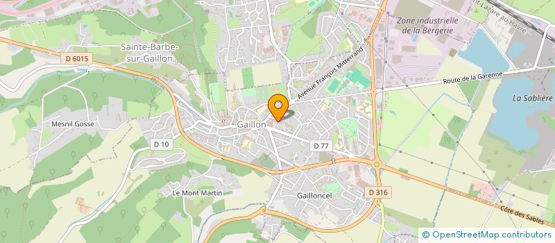 localisation de l'entreprise MONSIEUR FRANCOIS DE SALES KIMBOUILA  GAILLON