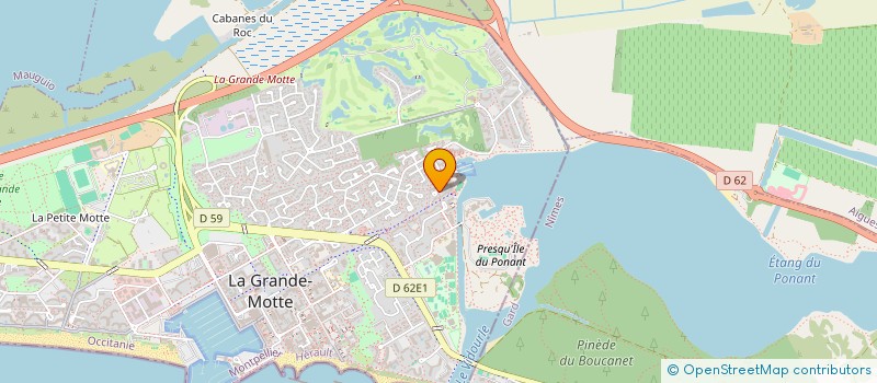 localisation de l'entreprise MONSIEUR FRANCOIS DE VIDI  LA GRANDE-MOTTE