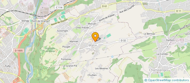 localisation de l'entreprise MONSIEUR FRANCOIS DEBEUGNY  MARIN