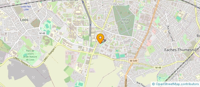 localisation de l'entreprise MONSIEUR FRANCOIS DECHERF  LOOS