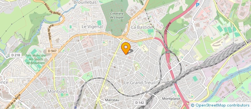 localisation de l'entreprise MONSIEUR FRANCOIS DECOURSIER à LIMOGES