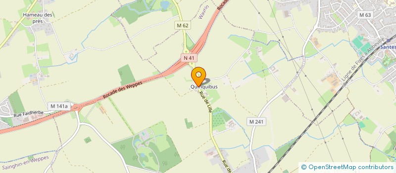 localisation de l'entreprise MONSIEUR FRANCOIS DEGROOTE  WAVRIN