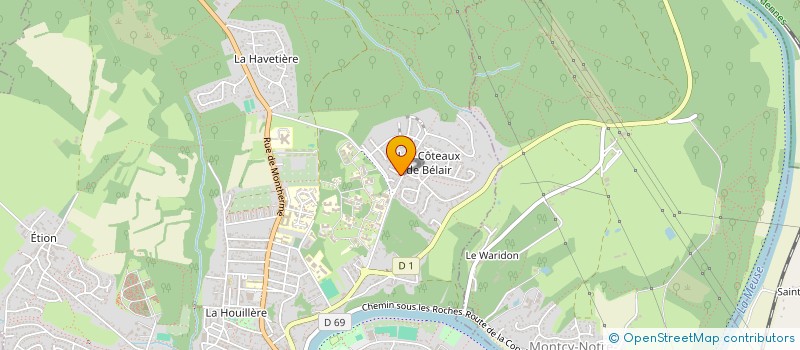 localisation de l'entreprise MONSIEUR FRANCOIS DEHAIBE  VILLERS-SEMEUSE