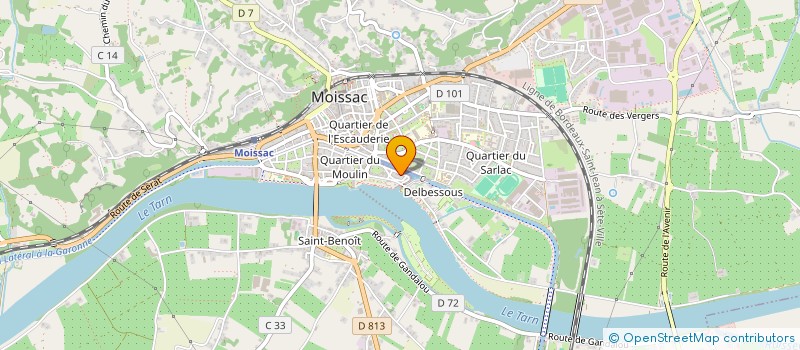 localisation de l'entreprise MONSIEUR FRANCOIS DEJEAN  MOISSAC