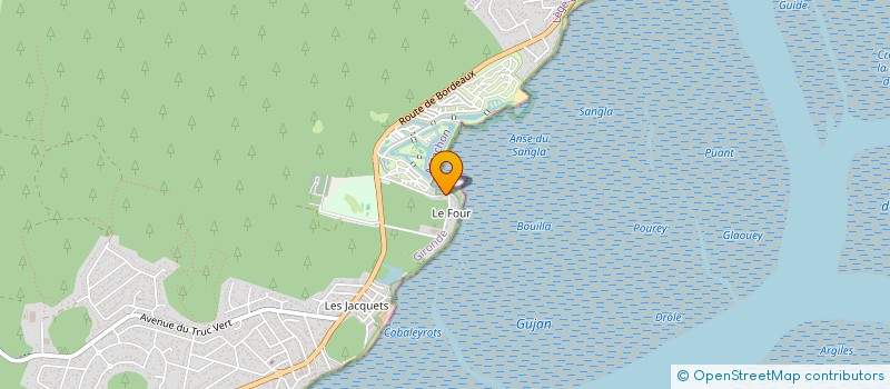 localisation de l'entreprise MONSIEUR FRANCOIS DELAGE  LEGE-CAP-FERRET