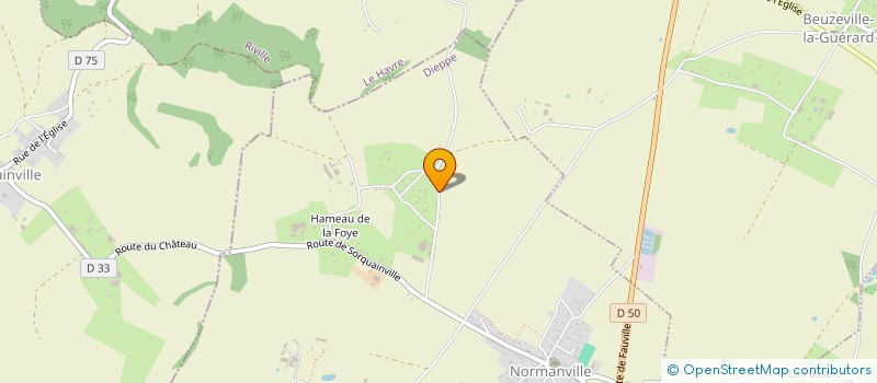 localisation de l'entreprise MONSIEUR FRANCOIS DELAMARE  NORMANVILLE