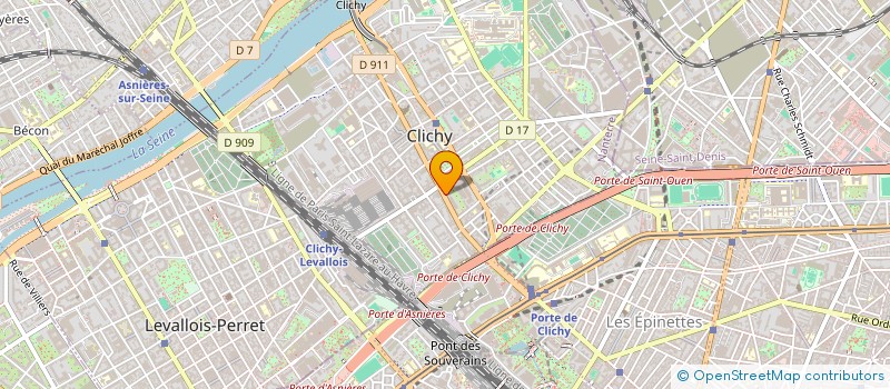 localisation de l'entreprise MONSIEUR FRANCOIS DELAMARRE à CLICHY