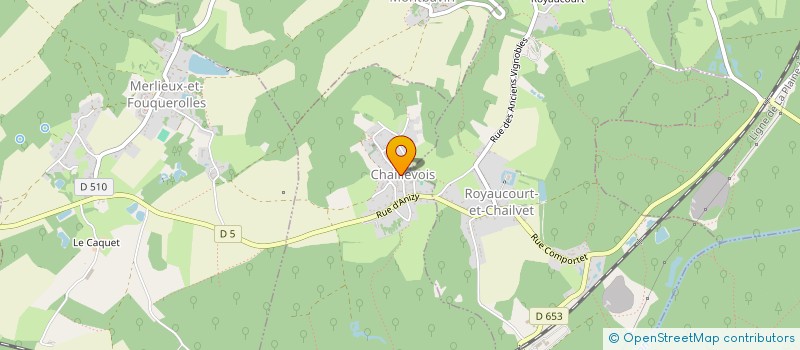 localisation de l'entreprise MONSIEUR FRANCOIS DELAVAL  CHAILLEVOIS