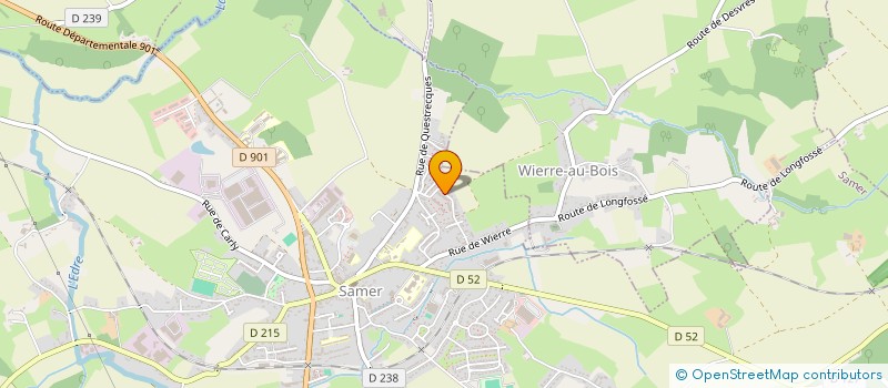 localisation de l'entreprise MONSIEUR FRANCOIS DELBECQ  SAMER