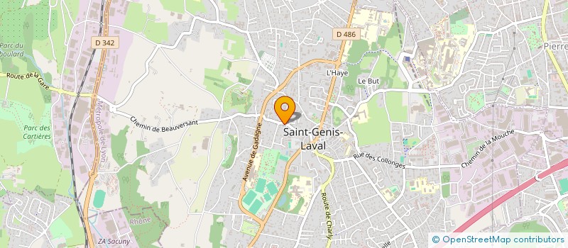 localisation de l'entreprise MONSIEUR FRANCOIS DELEGLISE  SAINT-GENIS-LAVAL