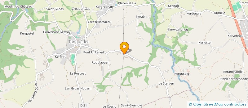 localisation de l'entreprise MONSIEUR FRANCOIS DELISLE  TONQUEDEC
