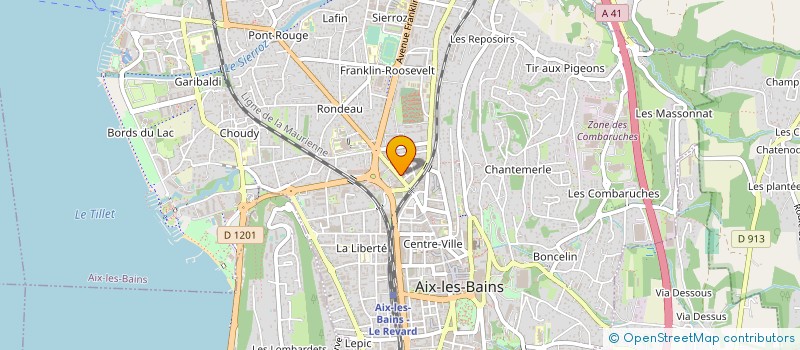 localisation de l'entreprise MONSIEUR FRANCOIS DELONNAY à AIX-LES-BAINS