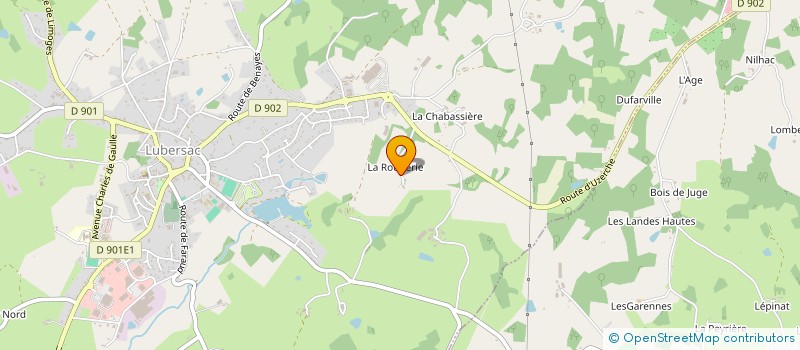 localisation de l'entreprise MONSIEUR FRANCOIS DELSART  LUBERSAC