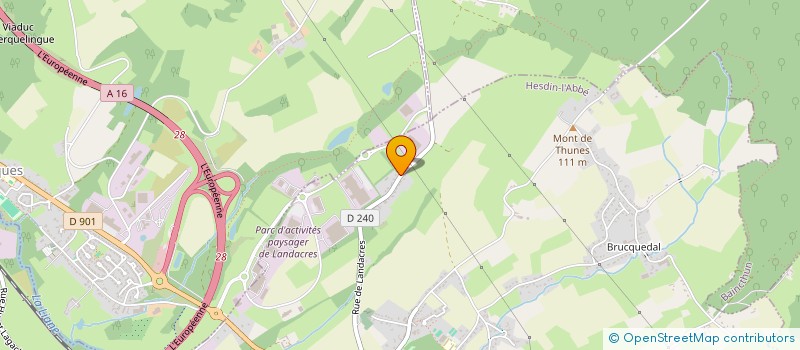 localisation de l'entreprise MONSIEUR FRANCOIS DELZENNE  HESDIN L'ABBE